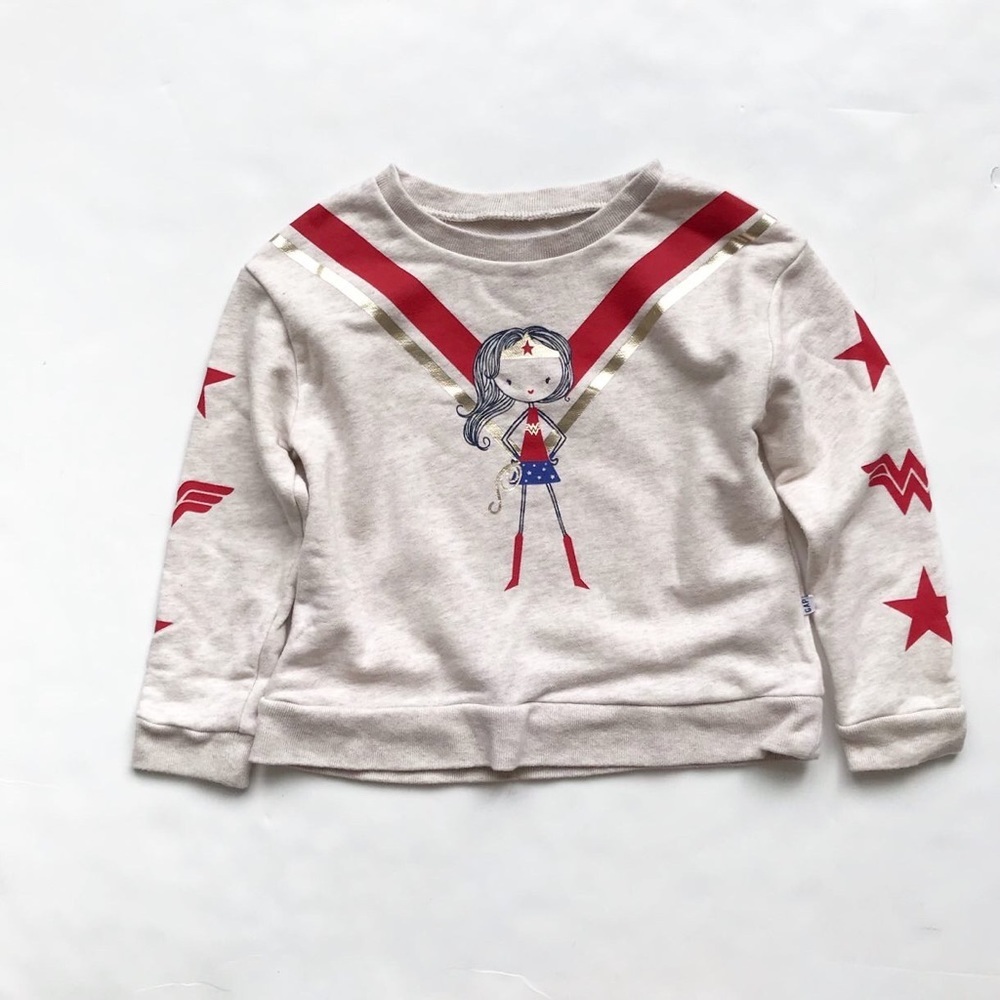Babygap x DC wonder women sweatshirt EUC 5T
